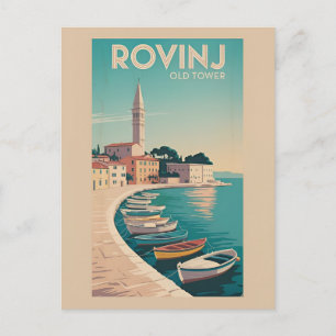  charme: Oude Toren van Rovinj Briefkaart