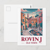 charme: Oude Toren van Rovinj Briefkaart (Voorkant / Achterkant)