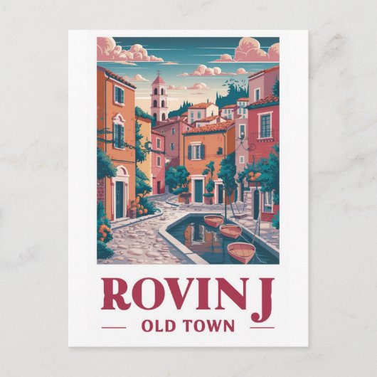 charme: Oude Toren van Rovinj Briefkaart (Voorkant)