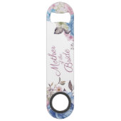 Charme parisien Bleu & Rose Mère de la Mariée (Devant)