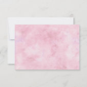 Charme parisien Rose Floral Wedding Réponse RSVP (Dos)