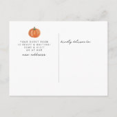 Charme Porte d'automne Faire-part de déplacement (Dos)