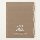 Charme Rustique Personnalisé Kraft Papier papier E (Dos)