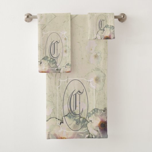 Charme Rustique Pivoine Arborescente Monogramme (En situation)