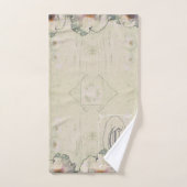 Charme Rustique Pivoine Arborescente Monogramme (Serviette à main)