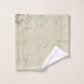 Charme Rustique Pivoine Arborescente Monogramme (Gant de toilette)
