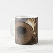 Charme rustique Wagon Roue Café Mug (Devant gauche)