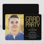 Charme super Photo Graduation Party Invitation (Devant / Derrière)