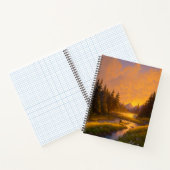 Charme van de gouden zonsondergang notitieboek (Binnen)