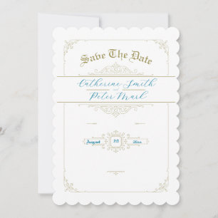 Charme vintage Enregistrer la carte Date