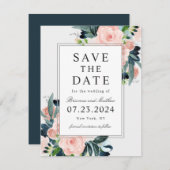 Charmed Floral Wedding Save the Date (Voorkant / Achterkant)