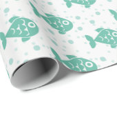 charmende vis cadeaupapier (Rol Hoek)