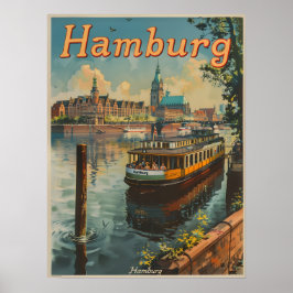  charmes van Hamburgs Inner Alster Poster