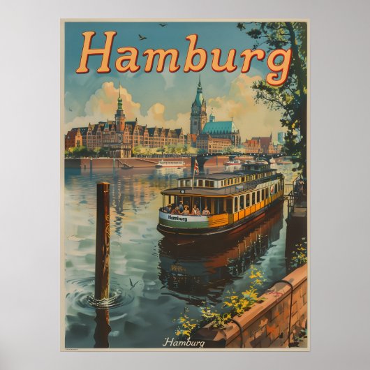  charmes van Hamburgs Inner Alster Poster (Voorkant)