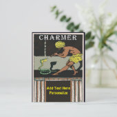 Charmeur de serpents, ajouter du texte, Carte post (Debout devant)
