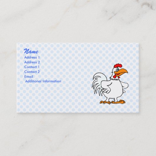 Charmichael Chicken Visitekaartje (Voorkant)