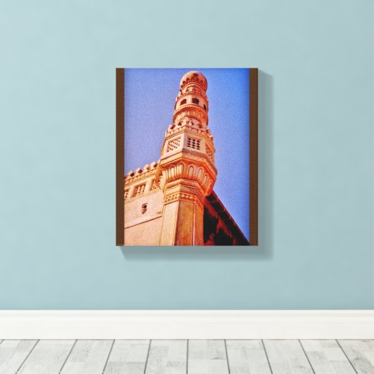 Charminar Minaret Canvas Afdruk (Insitu (Houten vloer))