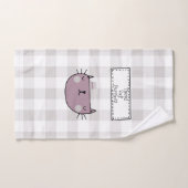 Charming Amoureux des chats Purrfect Buffalo plaid (Serviette à main)