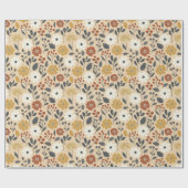 Charming Autumn Floral Cadeaupapier (Vlak)