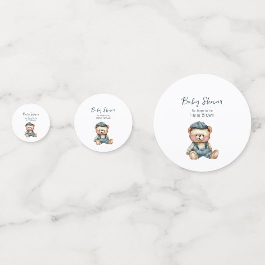 Charming Baby shower Table Confetti (Devant)