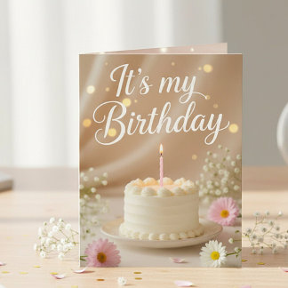 Charming Birthday Invitation Card-for all ages. Kaart