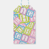 Charming Blocks Pattern The Big One Cadeaulabel (Achterkant)