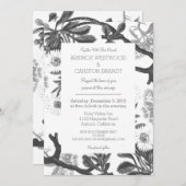 Charming Botanical Wedding Kaart (Voorkant / Achterkant)