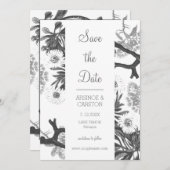 Charming Botanical Wedding Save The Date (Voorkant / Achterkant)