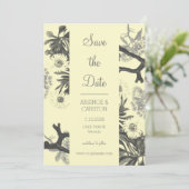 Charming Botanical Wedding Save The Date (Staand voorkant)