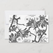 Charming botanisch RSVP kaartje (Achterkant)