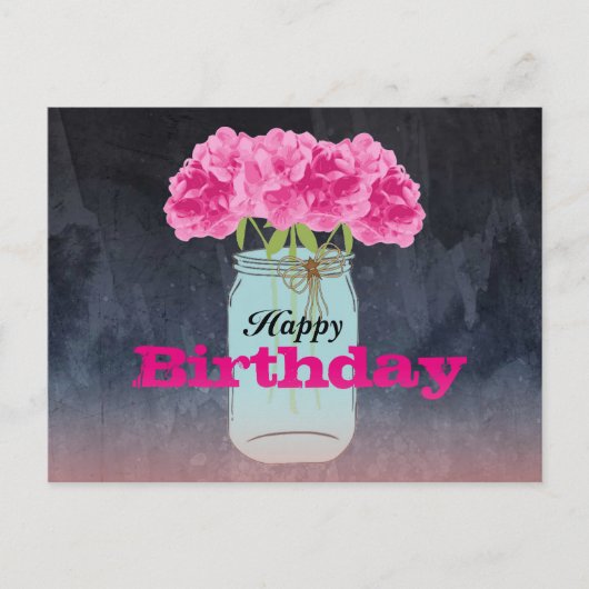 Charming Bouquet Carte postale Anniversaire Voeux (Devant)