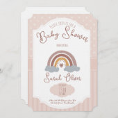 Charming Bubblegum Delight Baby Shower Invitations (Devant / Derrière)