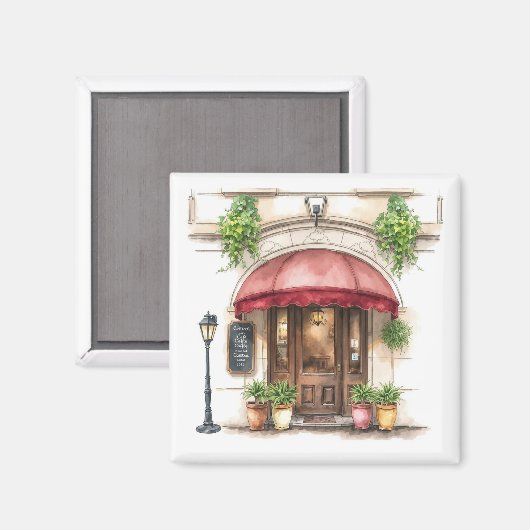 Charming Café Corner Magnet (Recto/Verso)