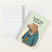 Charming Capybara Tweed Suit Spiral Notitieboek (Binnen)