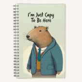 Charming Capybara Tweet Suit Carnet Spiral (Recto)