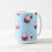 Charming Cartoon Chat Mug | Cadeau parfait pour en (Devant droit)