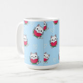 Charming Cartoon Chat Mug | Cadeau parfait pour en (Devant gauche)