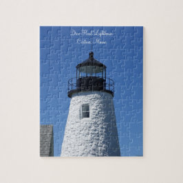 Charming Castine Custom Photo Lighthouse Legpuzzel