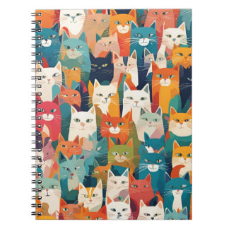 Charming Cat Collage Carnet - Design dynamique