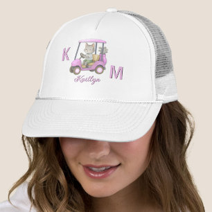 Charming Cat Roze Kar Purr-fect op Par Trucker Pet