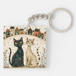 Charming Cats Sleutelhanger
