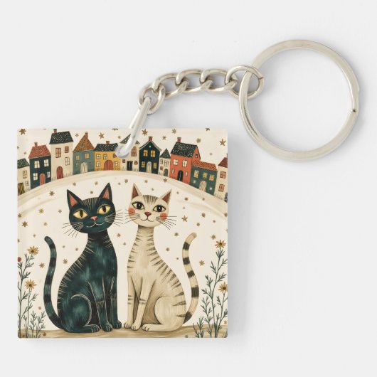 Charming Cats Sleutelhanger (Achterkant)