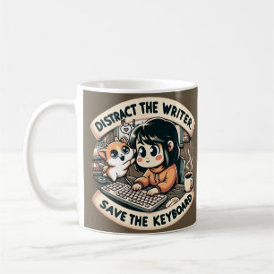 Charming Chaos: De grillige ellende van de schrijv Koffiemok