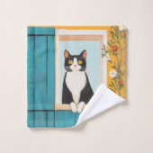Charming Chat in Window (Gant de toilette)