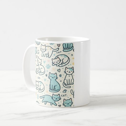 Charming Chat Theme Mug (Devant gauche)