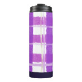 Charming Checks in Lilac and White Thermosbeker (Voorkant)
