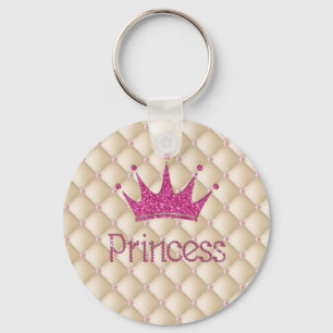 Charming Chic Pearls, Tiara, Princess, Glittery Sleutelhanger