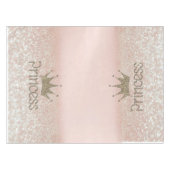 Charming Chic Tiara, prinses, Glitter Bokeh Tafelkleed (Voorkant (Horizontaal))