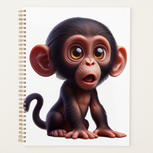 Charming Chimp Whimsy - Adorable Cartoon Primate (Devant)