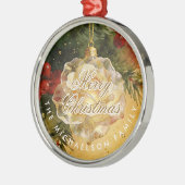 Charming Christmas Ornament Shaped Like a Rose (Links)